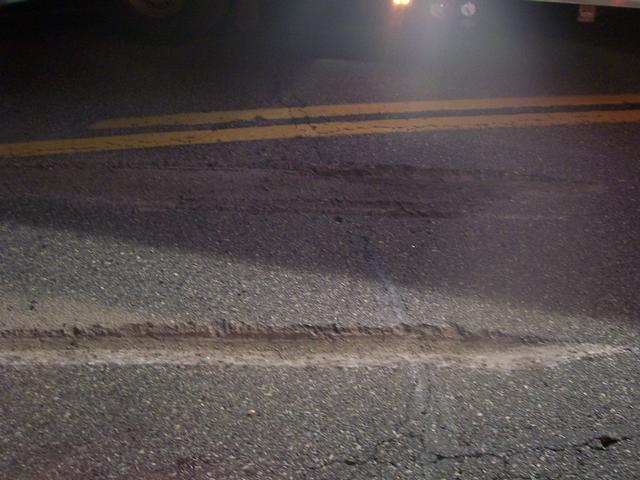 Repairs were needed to the roadway as well